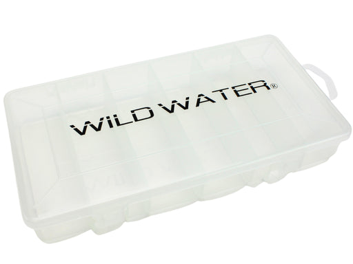Wild Water Fly Fishing Large 6 Section Clear Fly Box
