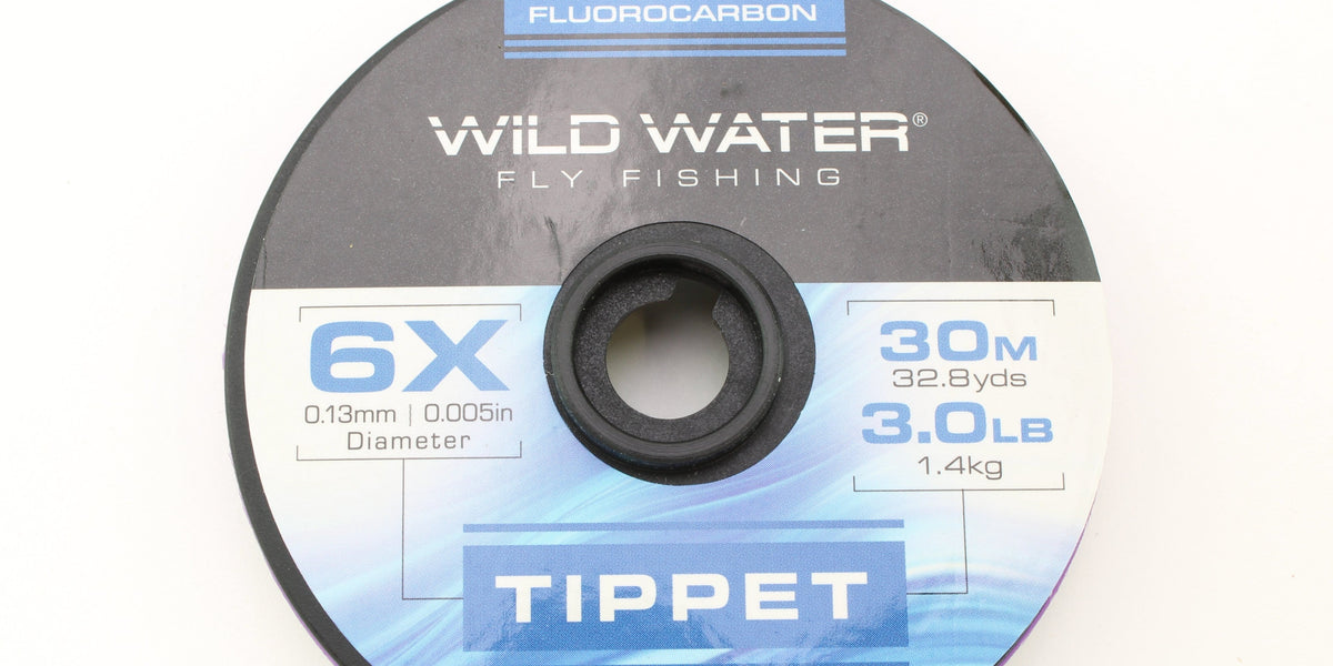 Wild Water Fly Fishing Fluorocarbon Tippet Spool 1X, 30m