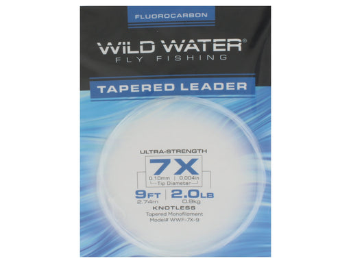 Fluorocarbon Tapered Leader 7X | Wild Water Fly Fishing