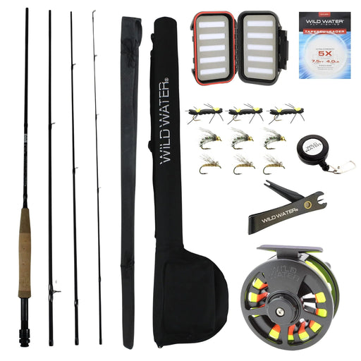 5/6 wt Fly Fishing Rod & Reel Combo with Accessories | Wild Water Fly Fishing