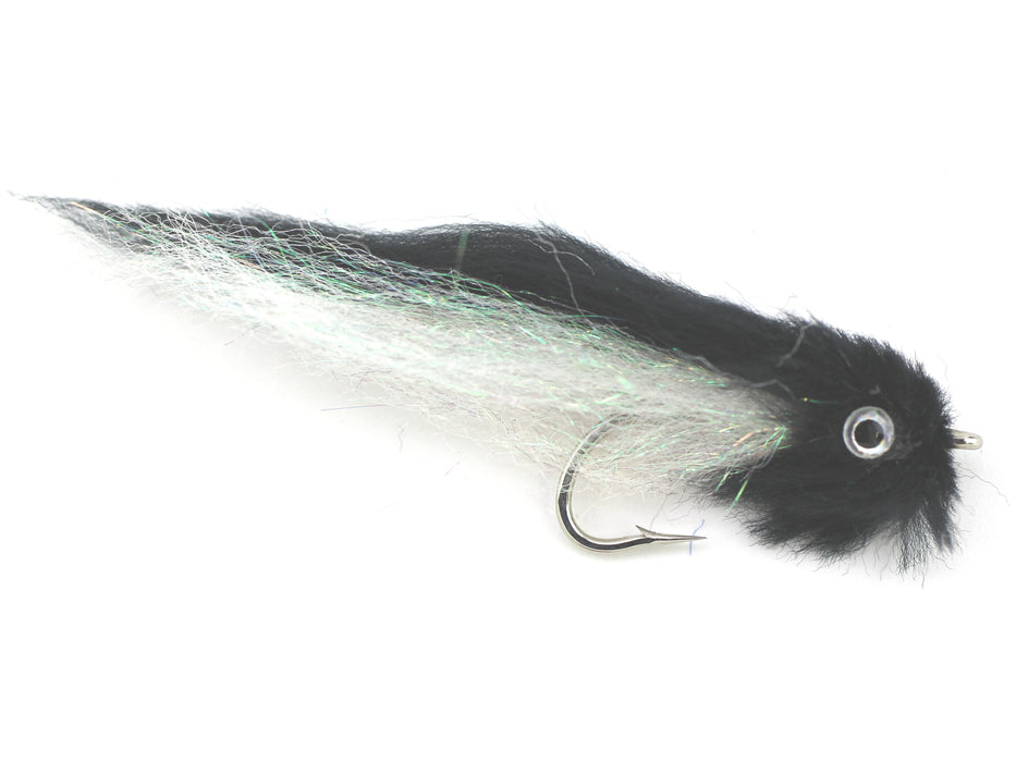 Black and White EP Fly, size 2/0, Qty. 2