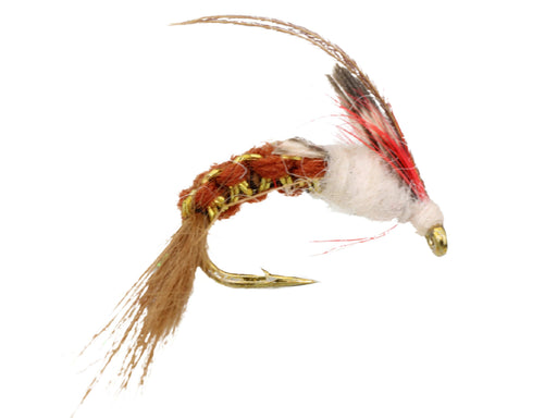 caddis fishing lure Wild Water Fly Fishing Woven Brown Caddis, Size 10, Qty. 6