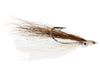 Brown and White Clouser Minnow Fly | Wild Water Fly Fishing