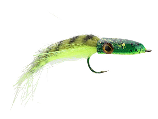 Snake Head Popper, Size 2/0 | Camo Frog Pattern | Qty. 2