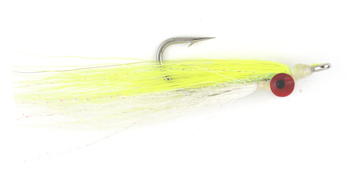 cristo meadow fishing lure Clouser Minnow size 1/0 | Chartreuse | Qty 6