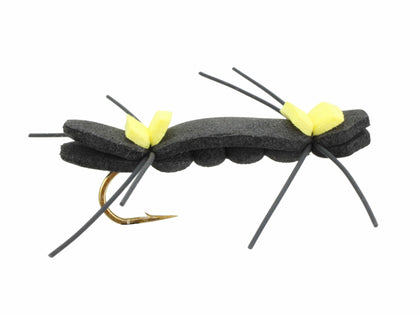 Black and Yellow Chernobyl Ant | Wild Water Fly Fishing
