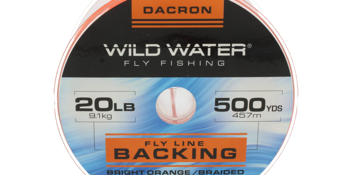 20 lb Braided Dacron Fly Line Backing 500 Yards Bright Orange