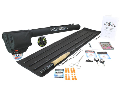 Wild Water Fly Fishing Complete 5/6 Starter Package 9′ Rod - fishingnew