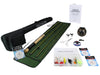 Wild Water Fly Fishing 9 Foot, 4-Piece, 8 Weight Fly Rod Complete Fiberglass Rod Fly Fishing Starter Package