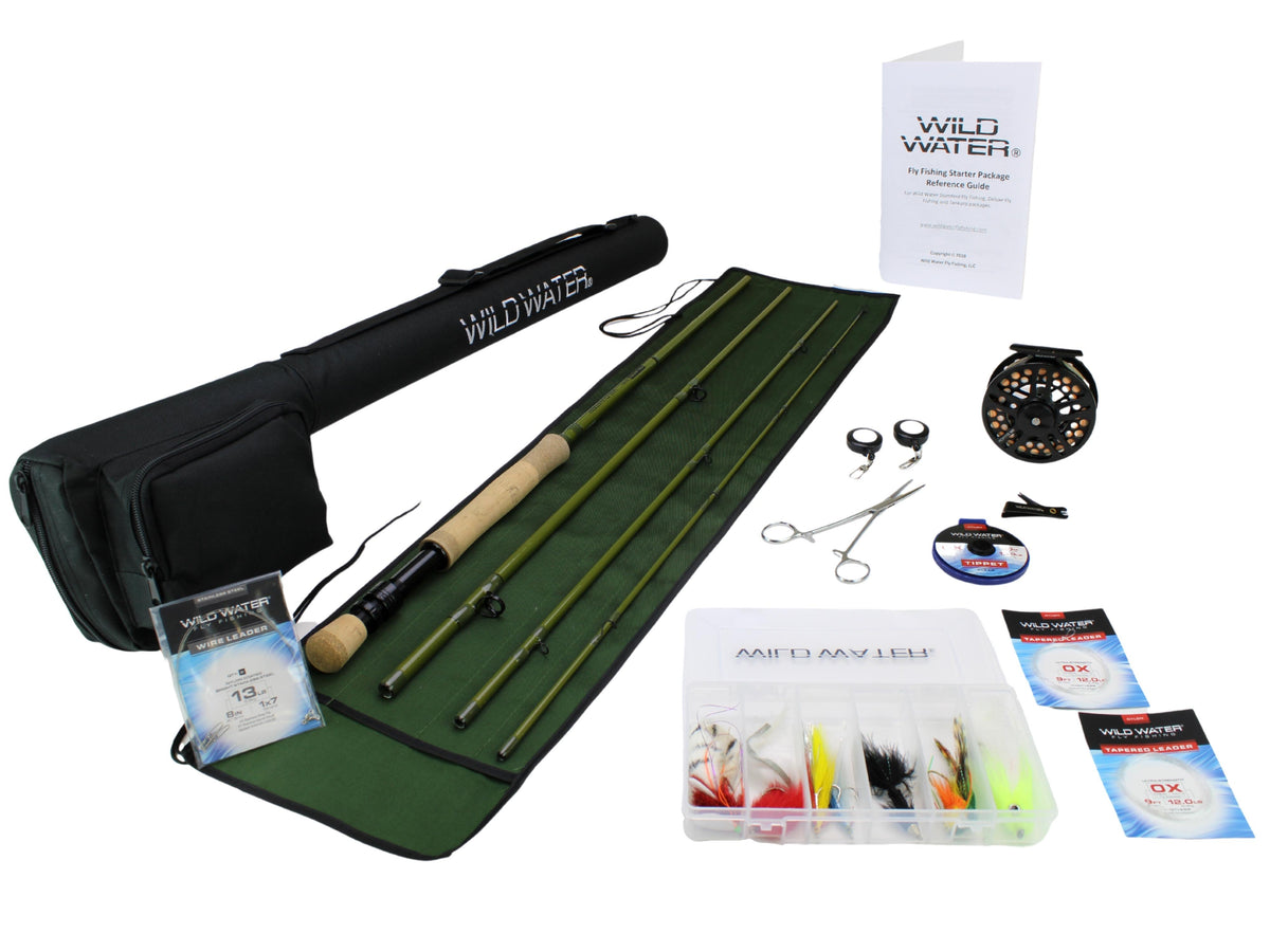 8 Weight 9' Fiberglass Rod and Reel Package | Wild Water Fly Fishing