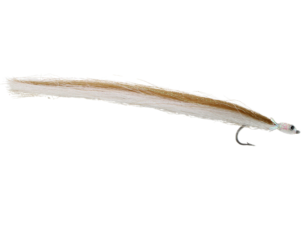 eel fishing lure Wild Water Fly Fishing Brown Sand Long Tail Eel, Size 1/0, Qty. 3