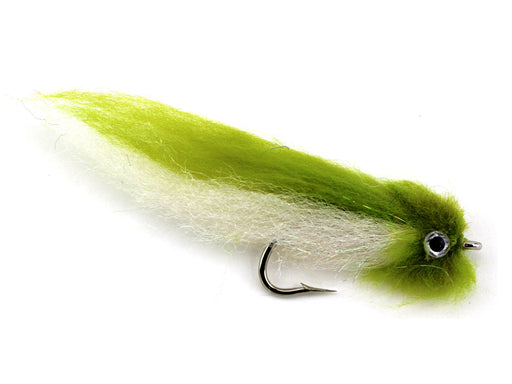 Olive and White EP Fly, size 2/0, Qty. 2
