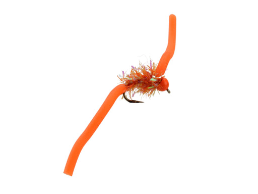 Orange Squirmy Worm 2.0 Fly | Wild Water Fly Fishing