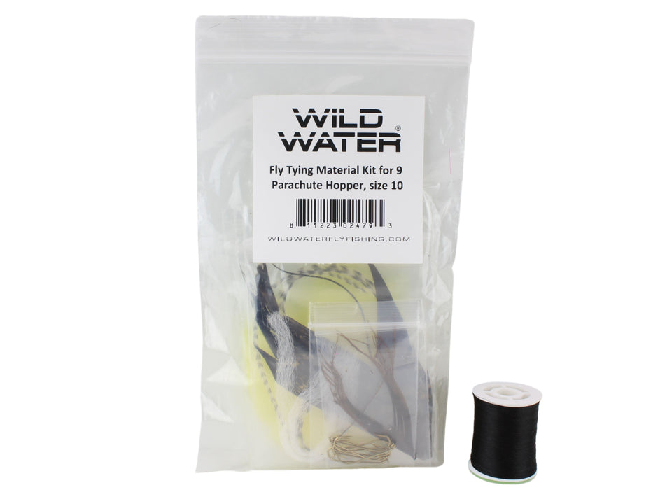 Wild Water Fly Fishing Fly Tying Material Kit, Parachute Hopper