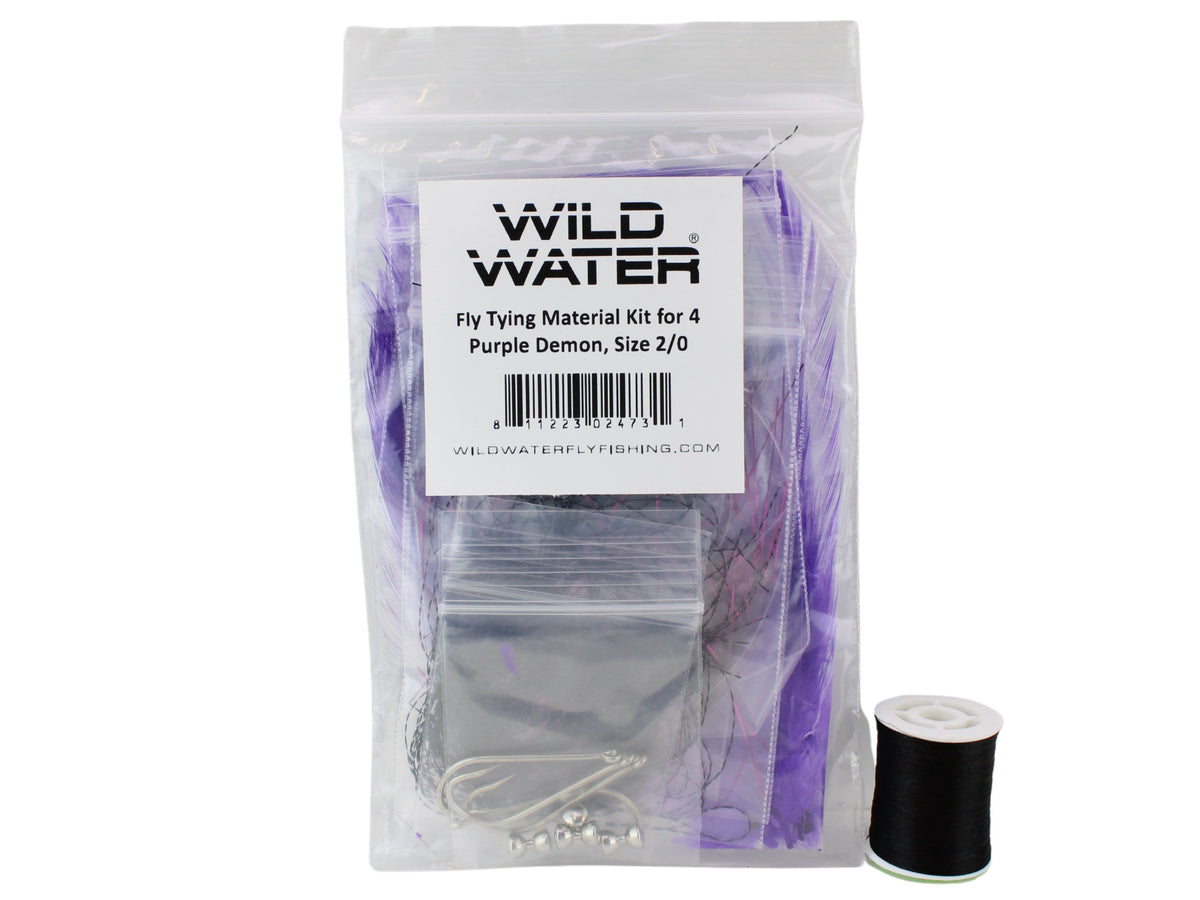 Wild Water Fly Fishing Fly Tying Material Kit, Dark Hendrickson