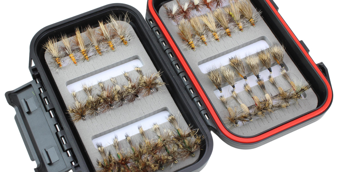 Trout Fly Assortment with Small Fly Box | Wild Water Fly Fishing