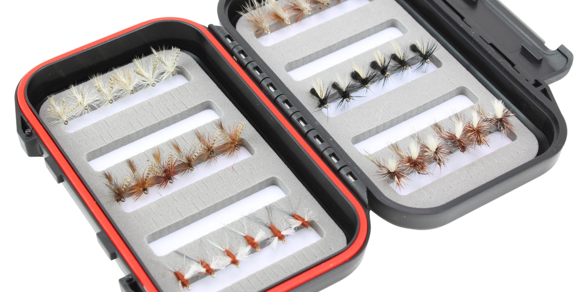 Wild Water Dry and Nymph Assortment, 48 Flies with Small Fly Box