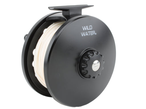 Wild Water Fly Fishing A-Series Die Cast 114mm Fly Reel for Spey, Switch or Saltwater, 300 grain line