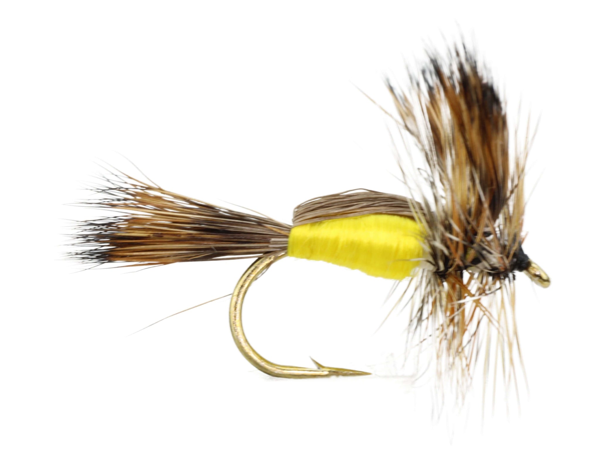 Iobo Yellow Humpy Dry Fly Pattern | Wild Water Fly Fishing