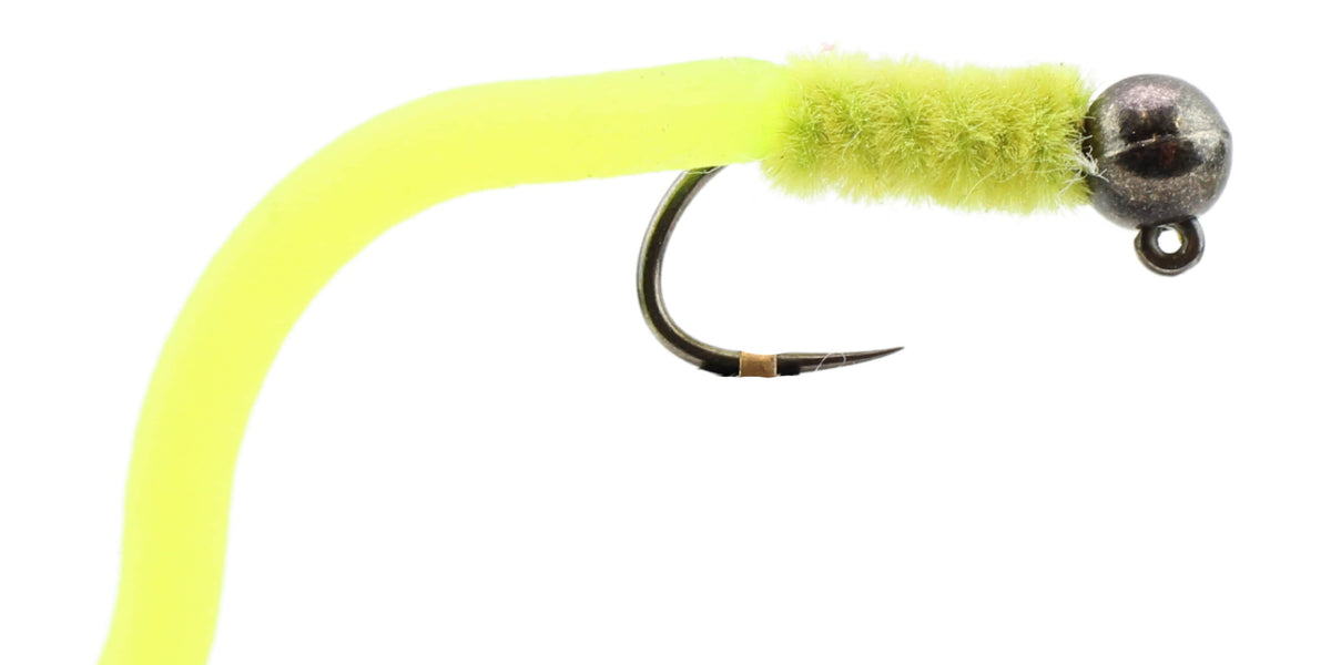 Yellow Squirmy Worm Fly | Wild Water Fly Fishing