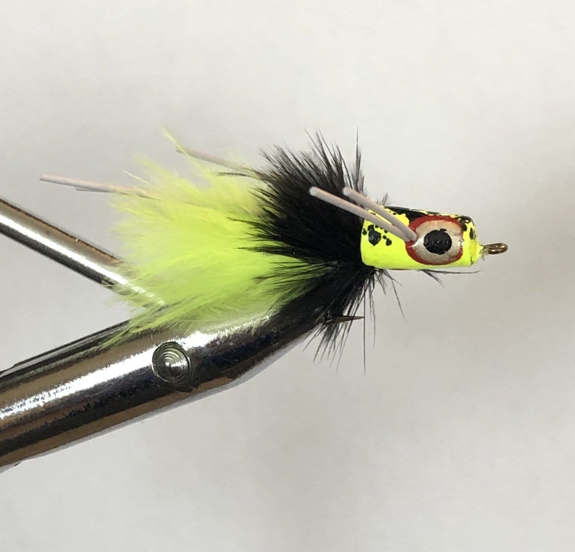 Wild Water Chartreuse and Black Bass Popper by Pultz Poppers, Size 2, Qty. 4